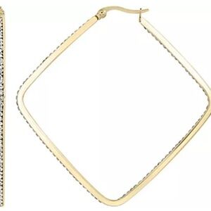 Nordstrom Gold Square Hoop Earrings